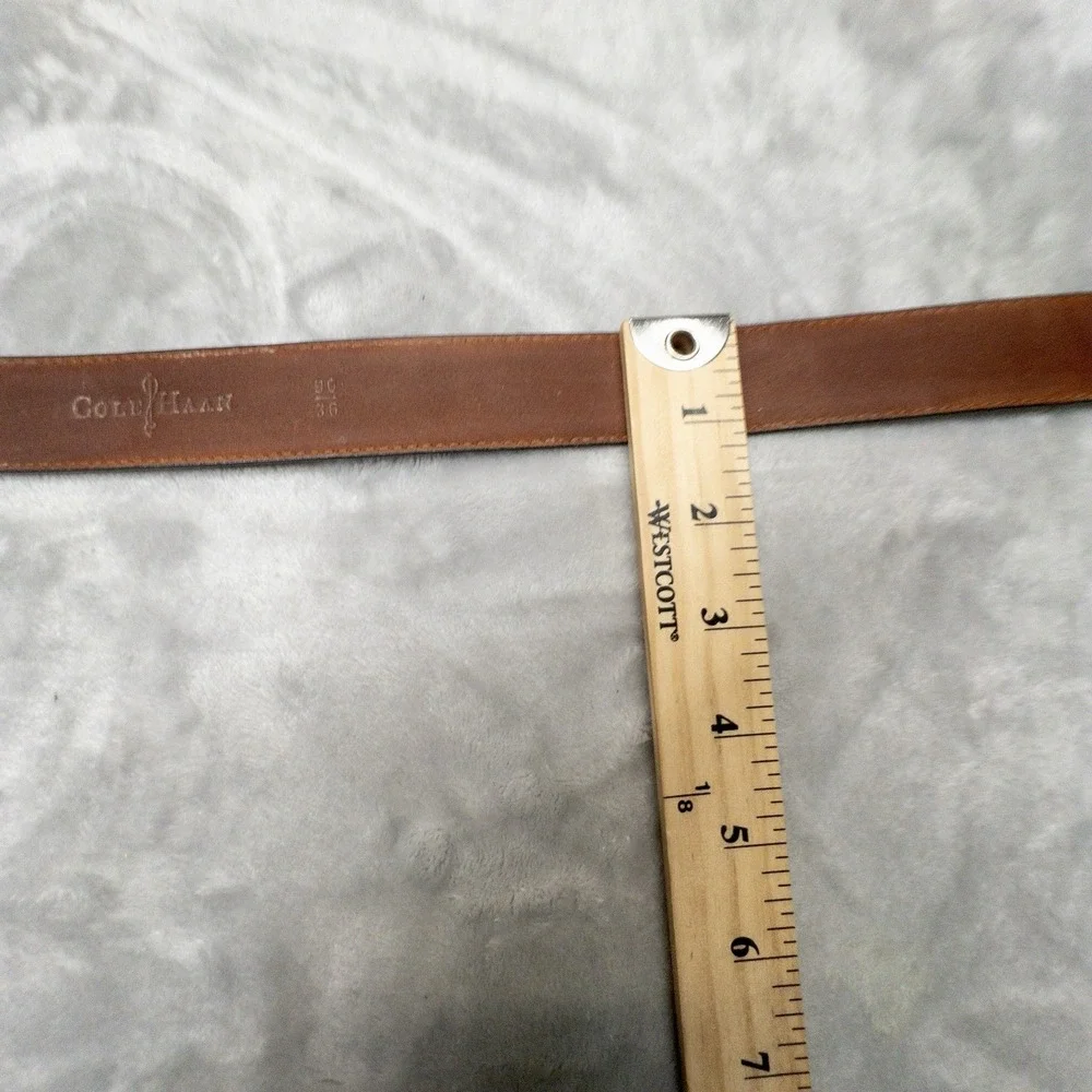 Cole Haan Brown Leather Belt Mens Size 36 Model A09273